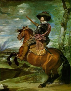 動物 Painting - 馬に乗ったオリバレス公爵の肖像画 ディエゴ・ベラスケス